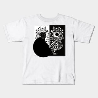 Cat and Mouse, Beardsley tribute Kids T-Shirt